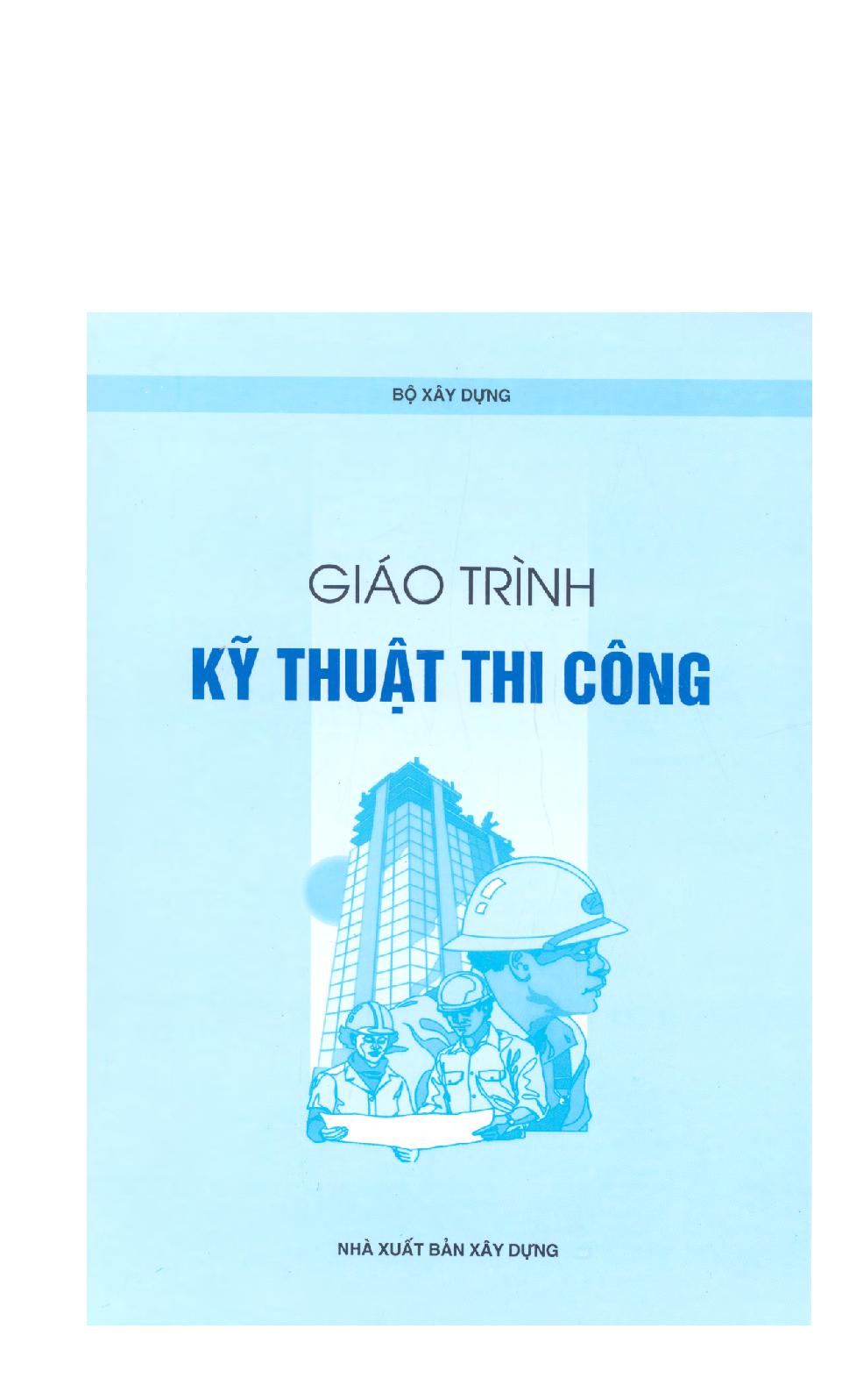 Giáo trình kỹ thuật thi công