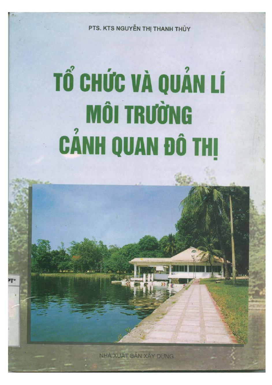 Tổ chức và quản lí môi trường cảnh quan đô thị