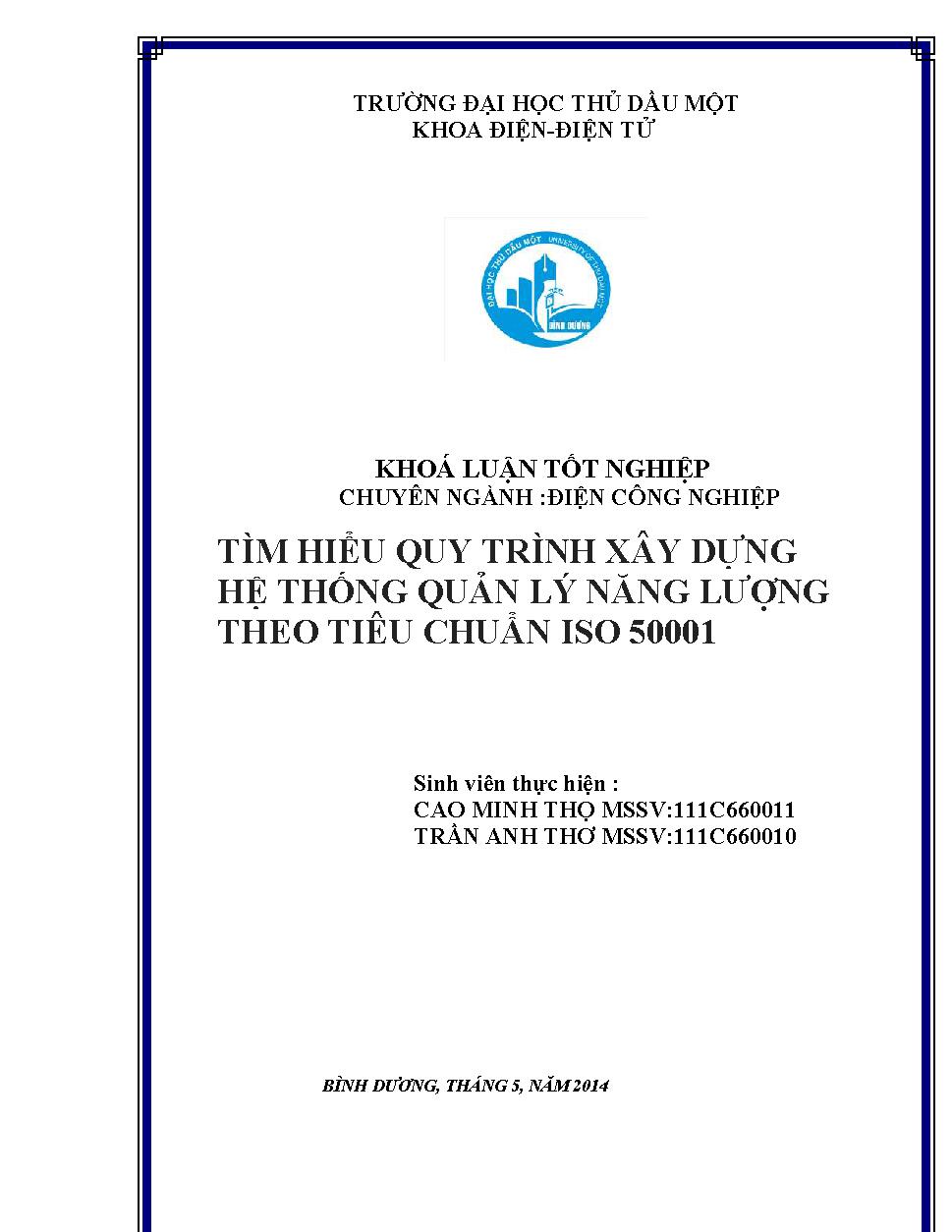 Tìm hiểu hệ thống quản lý năng lượng theo tiêu chuẩn quốc tế ISO 50001:2011