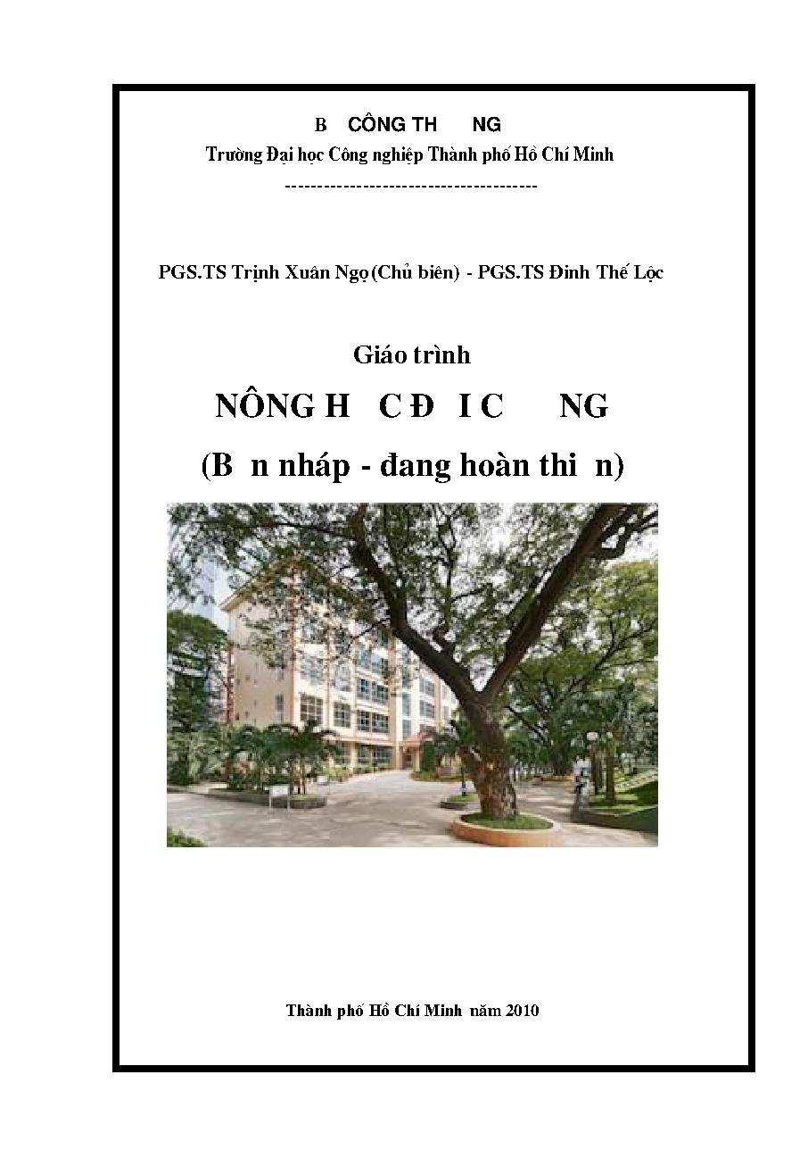 Giáo trình nông học đại cương :$bBản nháp - đang hoàn thiện