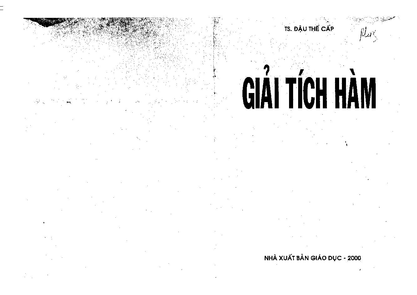 Giải tích hàm