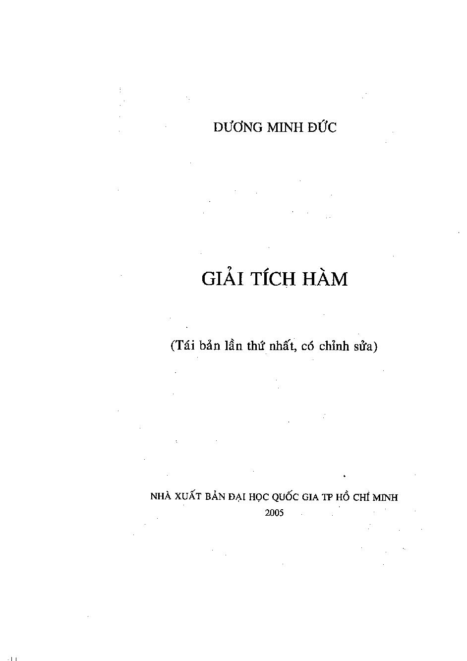 Giải tích hàm