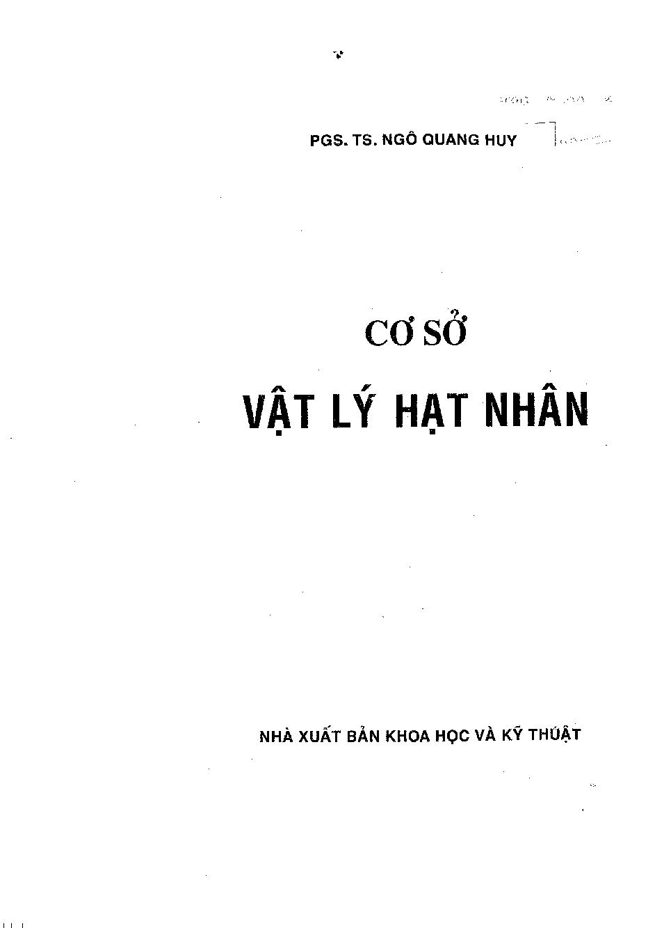 Cơ sở vật lý hạt nhân