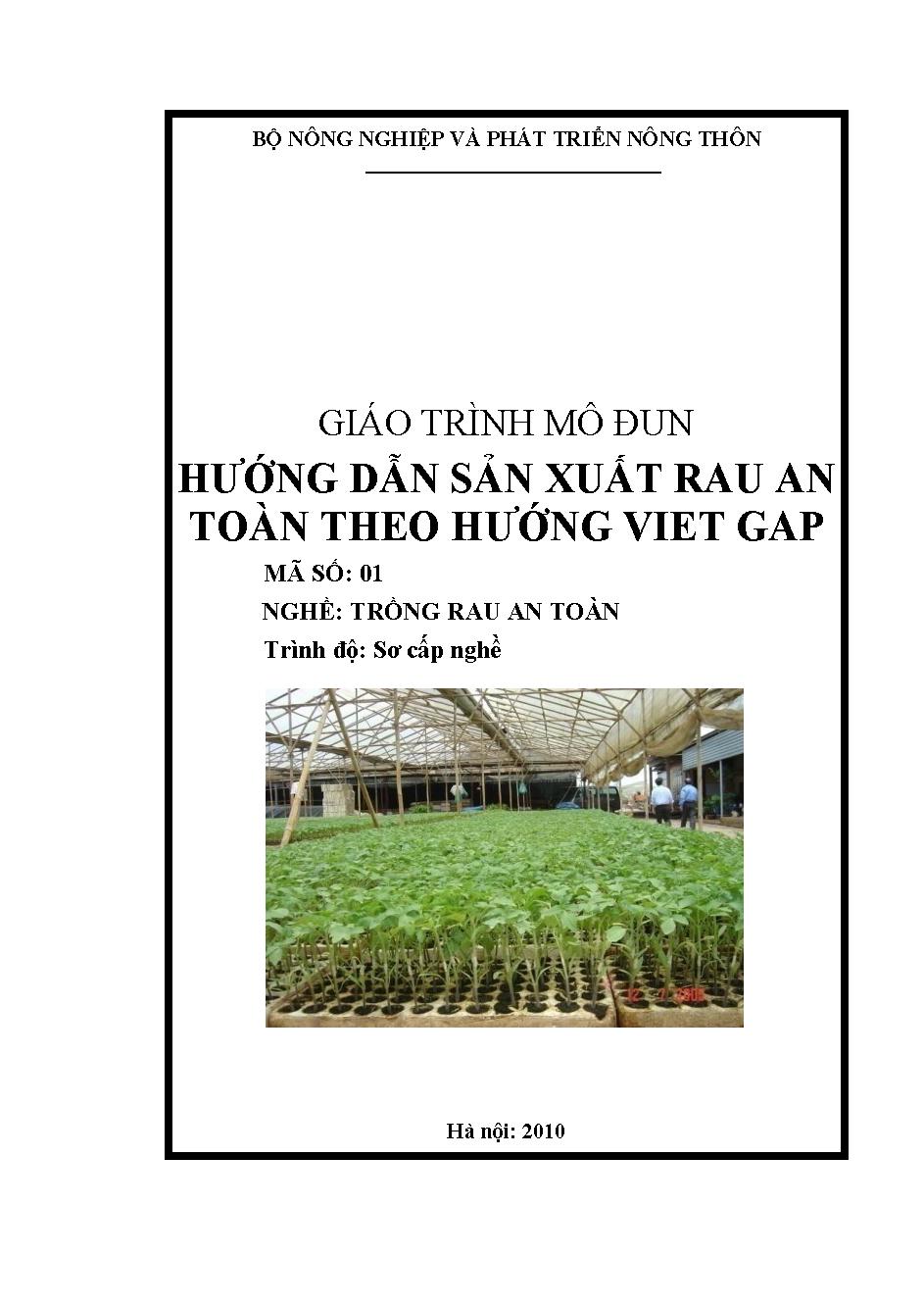 Giáo trình môđun hướng dẫn sản xuất rau an toàn theo hướng VietGap