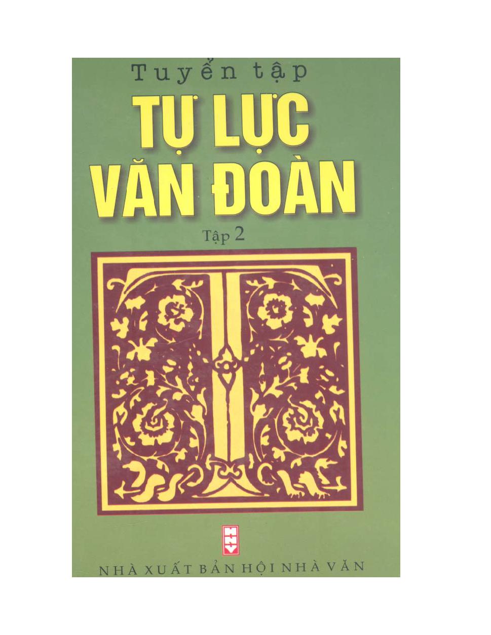 Tuyển tập Tự lực Văn đoàn.$nTập 2