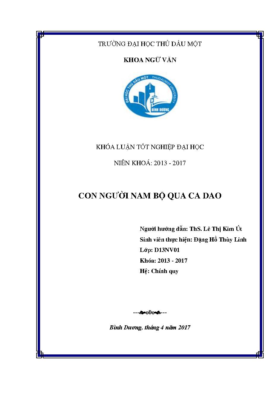 Con người Nam Bộ qua ca dao