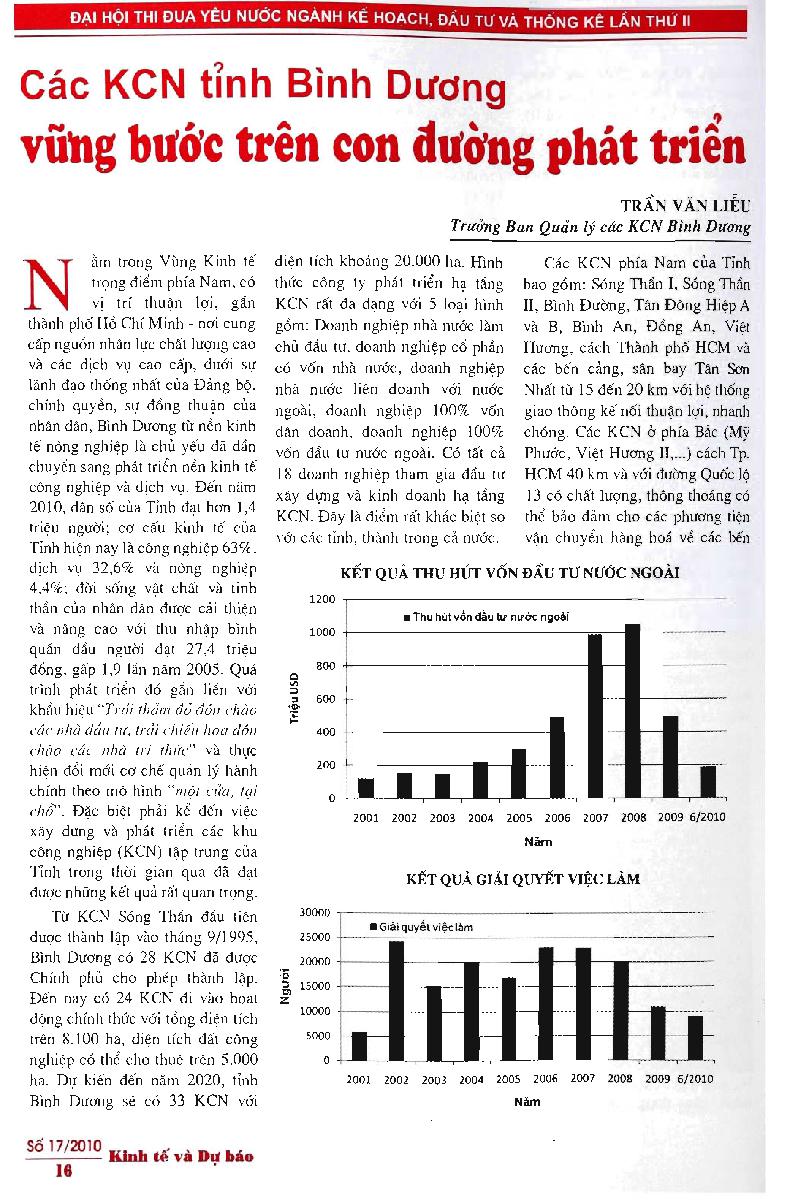Các KCN tỉnh Bình Dương vững bước trên con đường phát triển