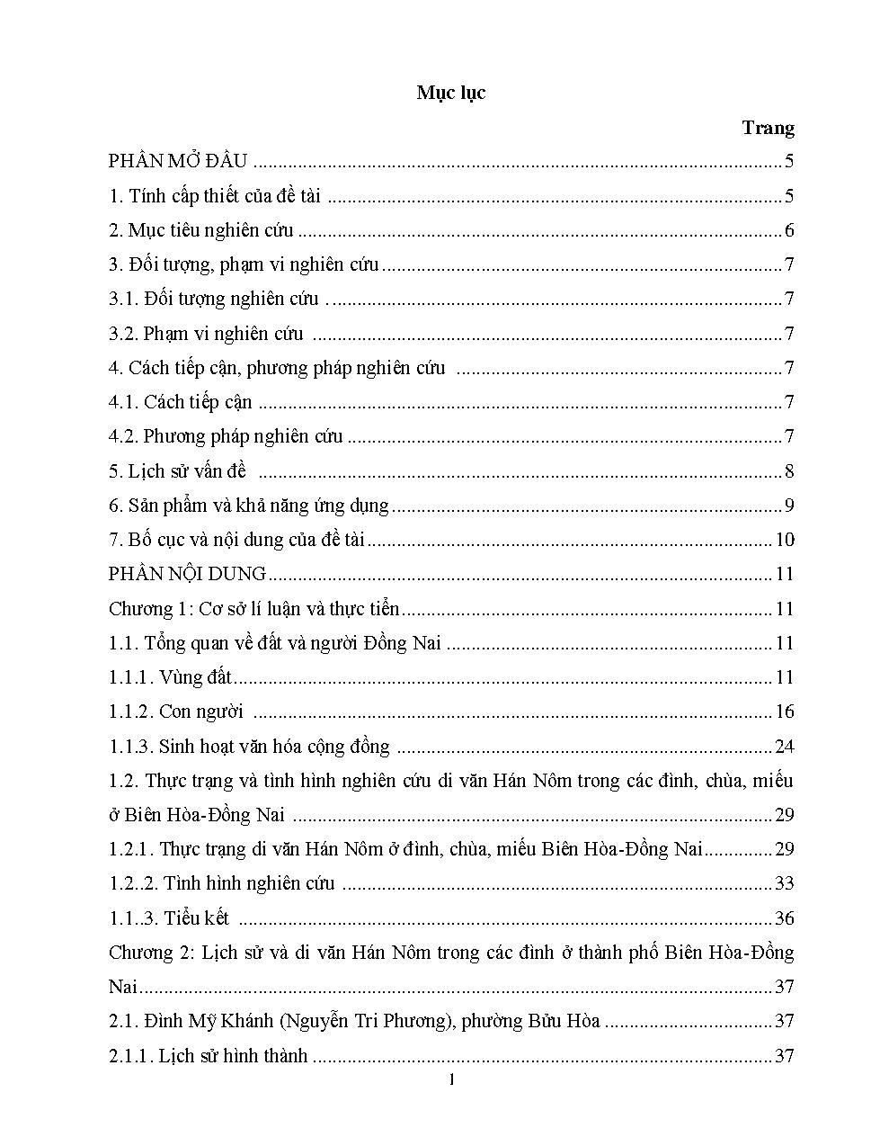 Điều tra, khảo sát, tìm hiểu di văn Hán nôm trong các đình, chùa, miếu ở thành phố Biên Hòa, Tỉnh Đồng Nai