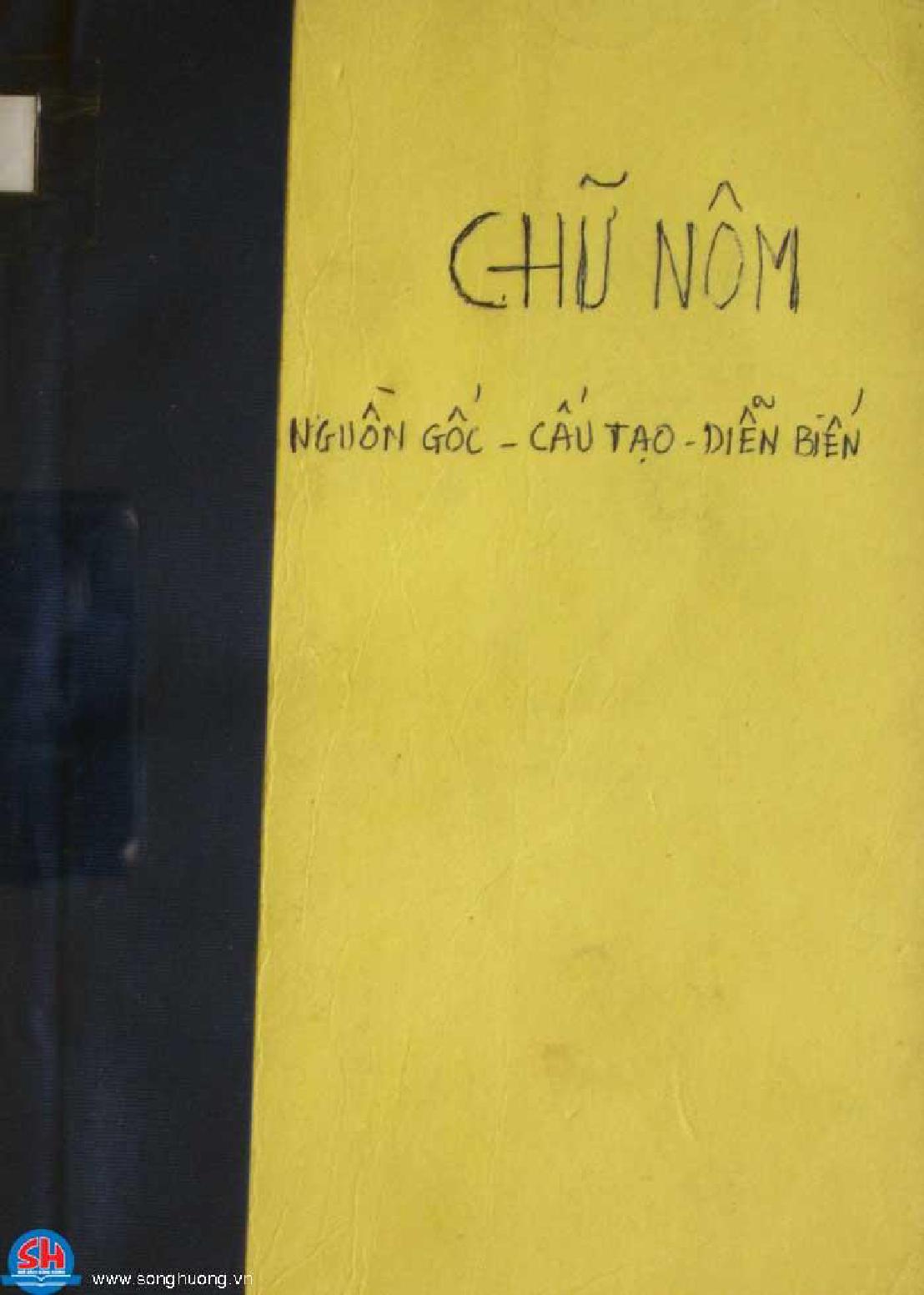 Chữ Nôm: Nguồn gốc - cấu tạo - diễn biến