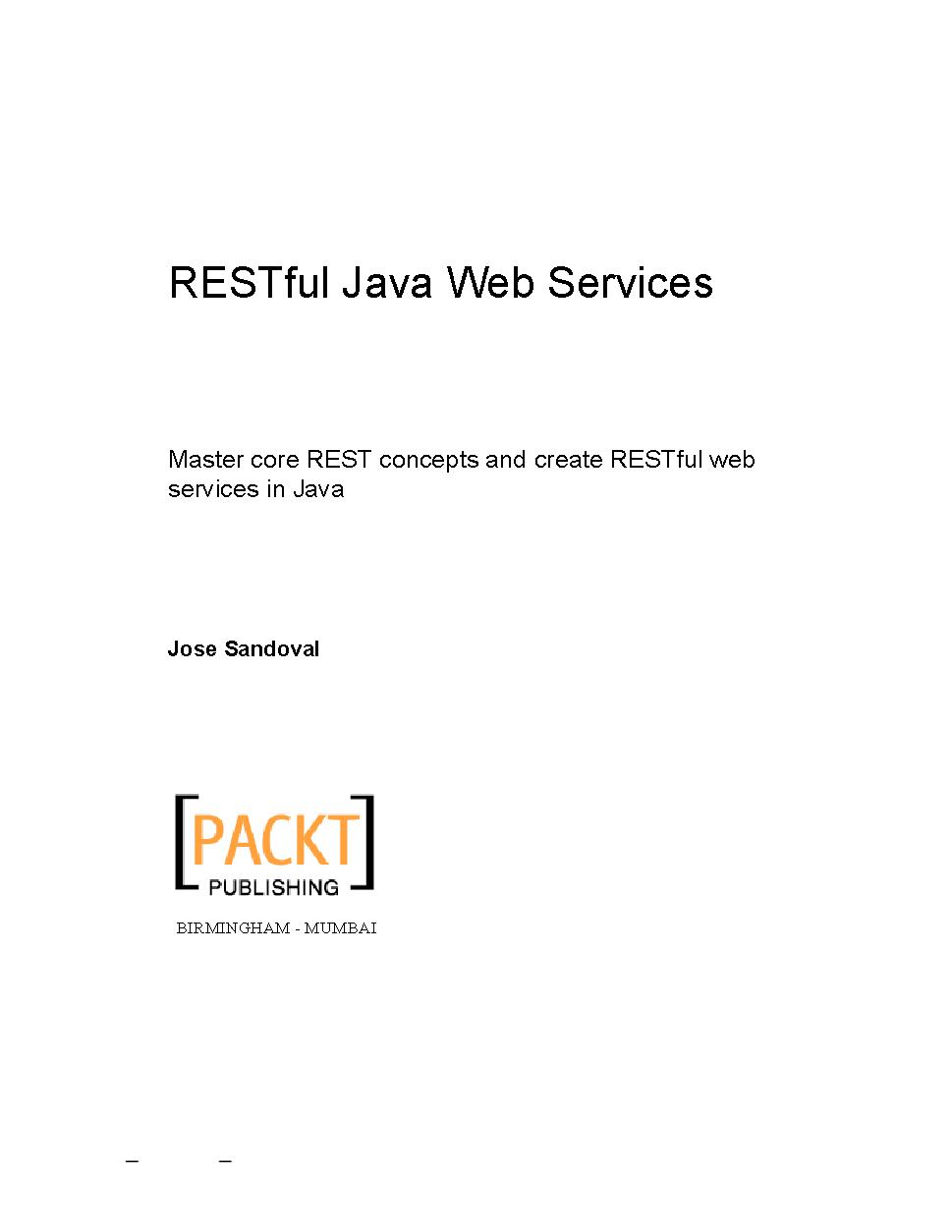 RESTful Java Web Services