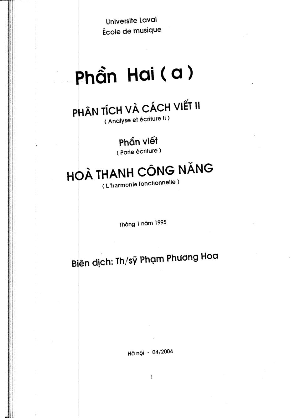 Phân tích và bút pháp âm nhạc.