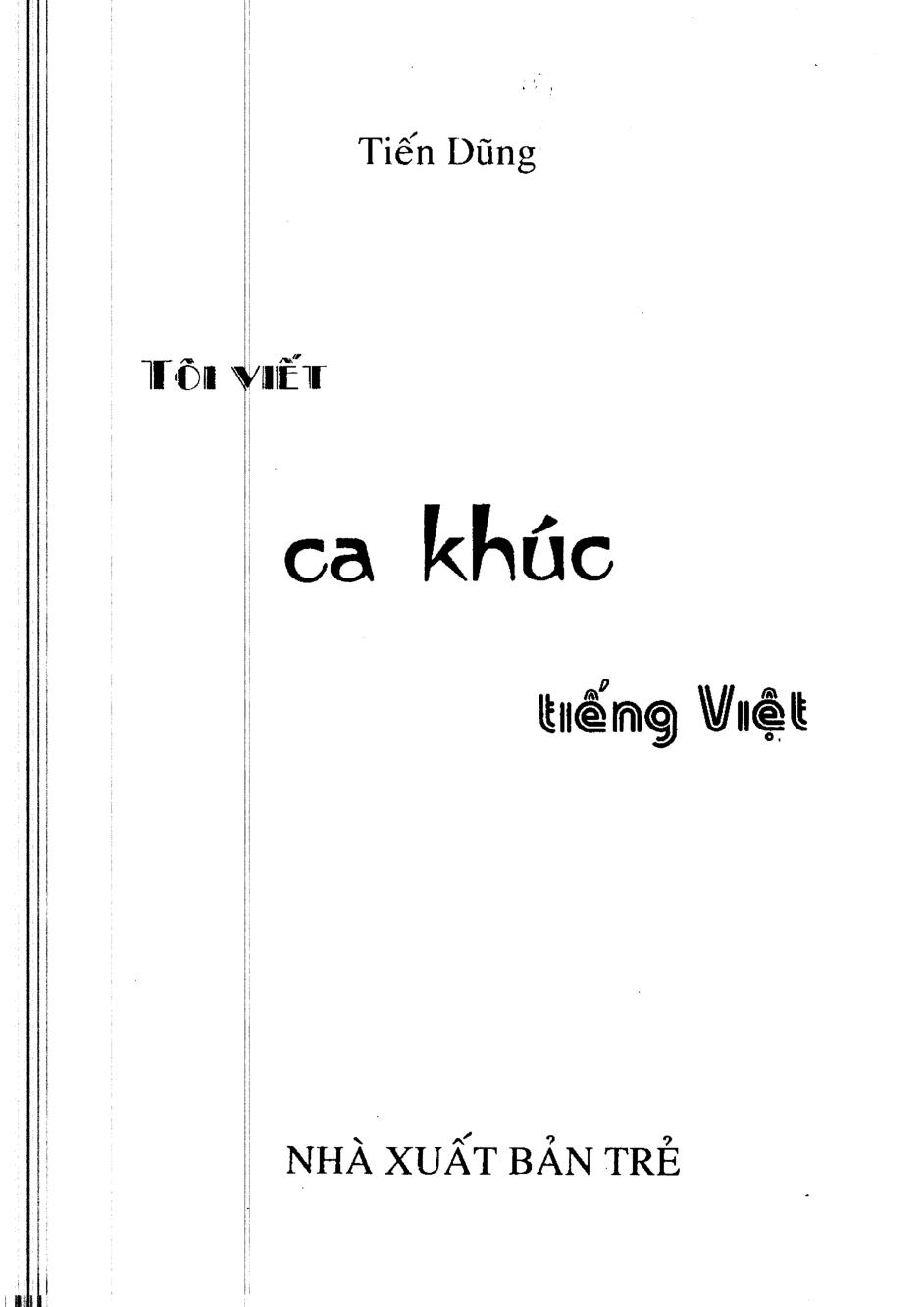 Tôi viết ca khúc tiếng Việt