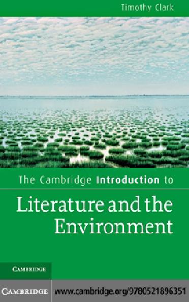 The Cambridge Introduction to Literature and the Environment