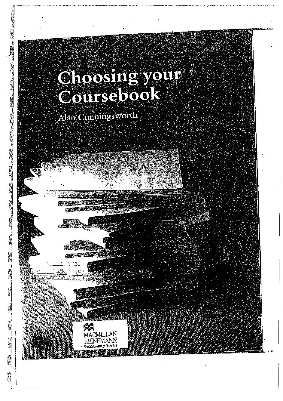 Choosing your Coursebook