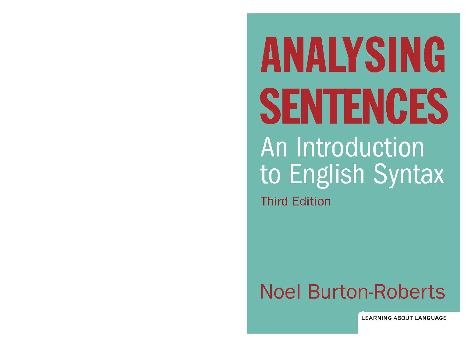 Analysing sentences