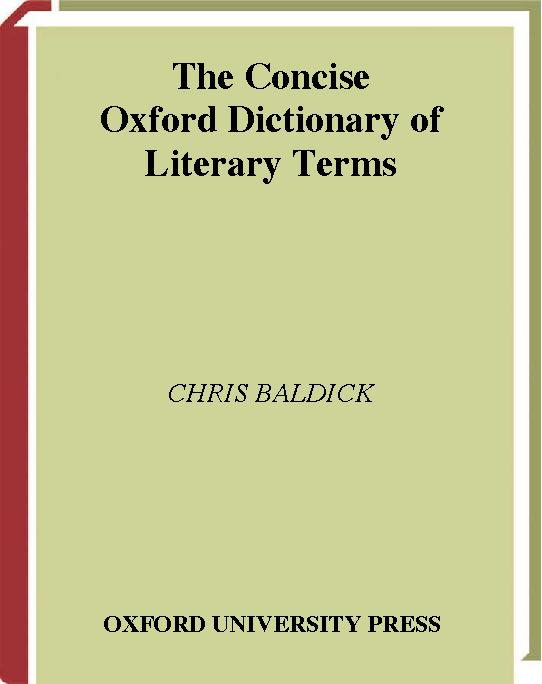 The concise Oxford dictionary of literary terms