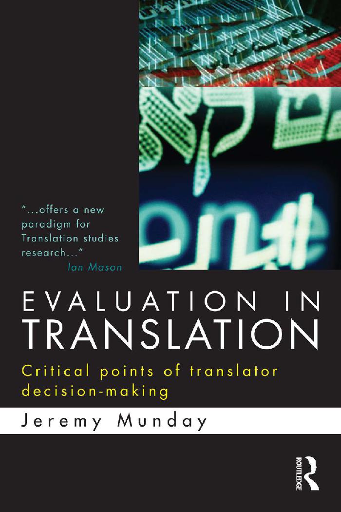 Evaluation in translation