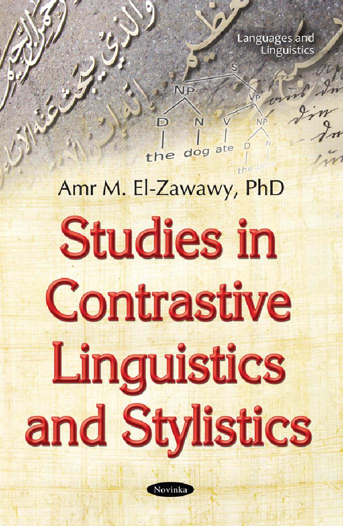 Studies in contrastive linguistics and stylistics