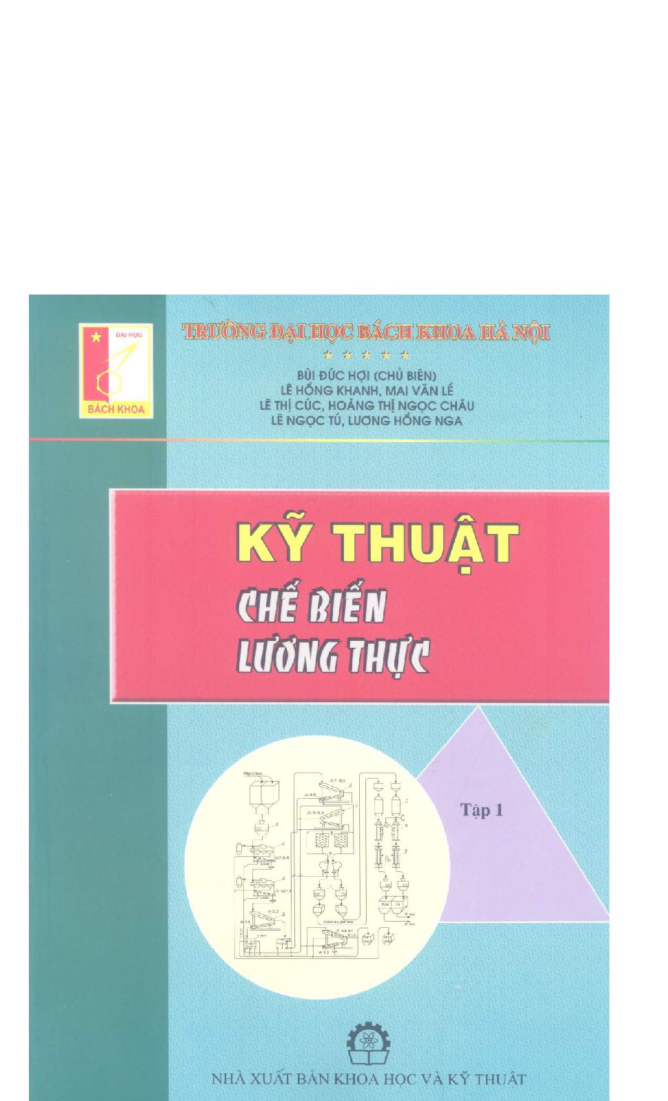 Kỹ thuật chế biến lương thực.